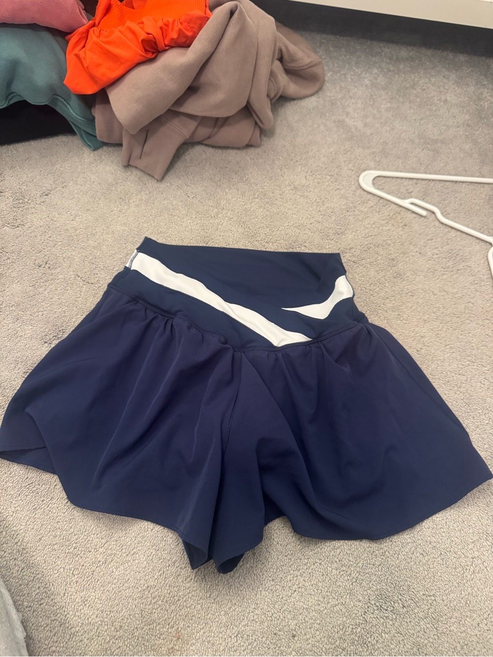 Yogalicious Navy Skort with White Accent